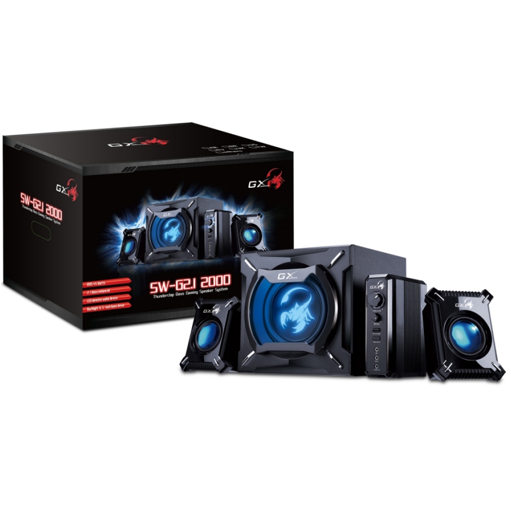 PARLANTE HOME THEATER 2 1 GENIUS GAMER GX GAMING SW G2 1 2000 AUDIO Y VIDEO