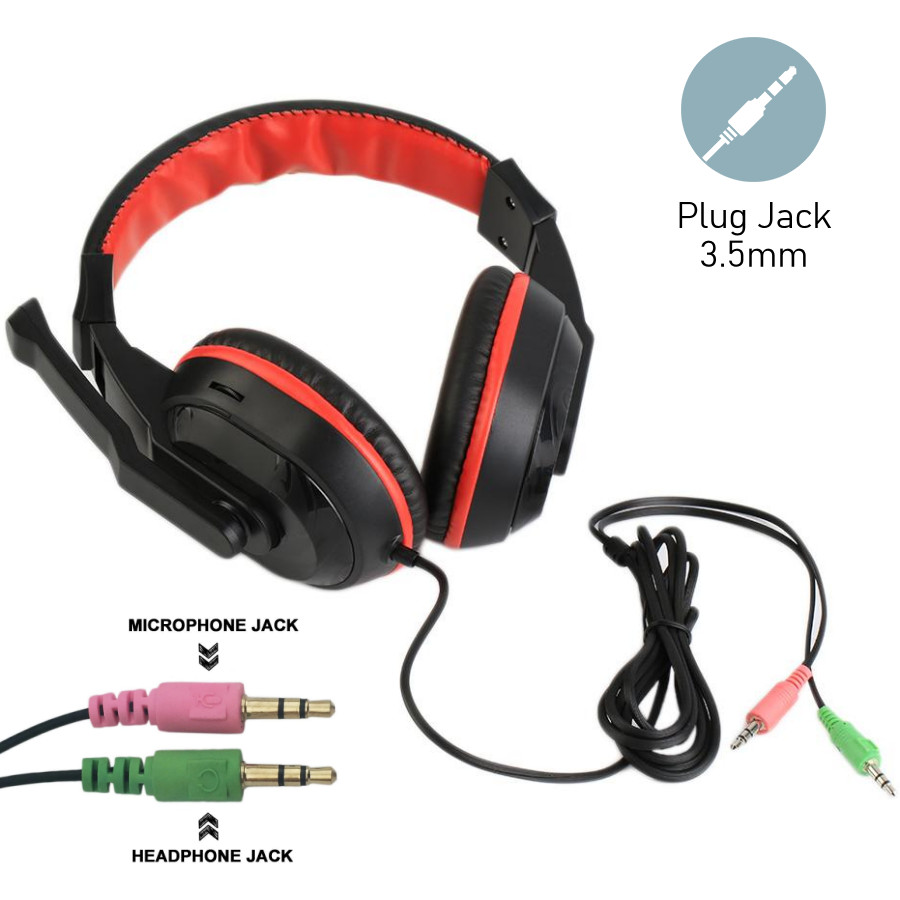 Auriculares Gamer Led Headset Microfono Vincha Pc 3.5mm
