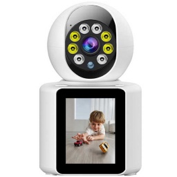 CAMARA WIFI IP HD DOMO INALAMBRICO CON PANTALLA VIDEOCONFERENCIA DIRECTO APP ANDROID IPHONE