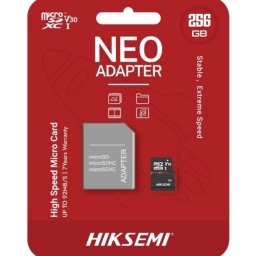 MEMORIA MICROSD 256GB HIKSEMI NEO XC I V30 MICRO-SD CLASE 10 92 MBS R