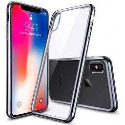 PROTECTOR FUNDA TPU BORDE COLOR METALIZADO IPHONE X 10 / XS