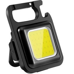 MINI LINTERNA LUZ LED PORTTIL DE BOLSILLO CON CLIP ARNE Y MAGNETICA AUTO DESTAPADOR LLAVERO