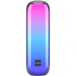 PARLANTE CILINDRO LUCES LED RGB BLUETOOTH 5.3 CON LECTOR MICRO-SD USB AUX JACK 3.5MM