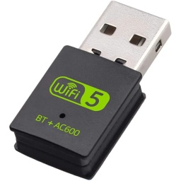 ADAPTADOR USB WIFI + BLUETOOTH 5.0 INALAMBRICO WI-FI 5 2.4GHZ5GHZ  + BT