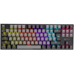 TECLADO MECANICO GAMER COMPACTO 87 TECLAS GAMING XTRIKE ME GK-989A USB LUCES LED RGB COLORES