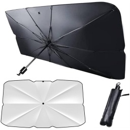 PARASOL PARA AUTO IDEAL PARA PROTECCION TABLERO AISLANTE DE CALOR 135 X 75 CM PARAGUAS