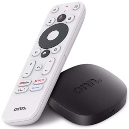 GOOGLE TV ONN ANDROID 12 4K + CHROMECAST INCLUIDO SMART TV BOX CON CONTROL REMOTO POR VOZ