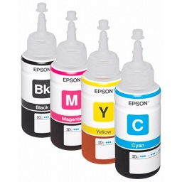 PACK KIT COMBO DE 4 BOTELLAS DE TINTA COMPATIBLE IMPRESORA EPSON PARA SISTEMA CONTINUO