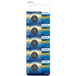 PACK X5 PILA BATERIA CR2032 PHILIPS LITIO LITHIUM RELOJ 3V 5 UNIDADES