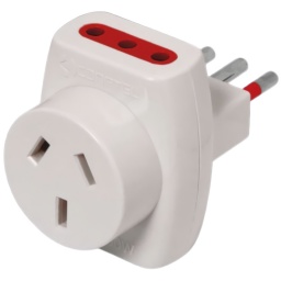 ADAPTADOR DE CORRIENTE ELECTRICA O FICHA 3 EN LINEA A 2 3 EN LINEA Y 1 NEMA PASE ARGENTINO