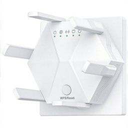 REPETIDOR O EXTENSOR WIFI 6 ANTENAS WI-FI 2.4GHZ Y 5GHZ DUAL BAND PUERTOS ETHERNET WAN LAN