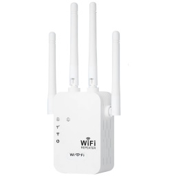 REPETIDOR O EXTENSOR WIFI 4 ANTENAS WI-FI 2.4GHZ Y 5GHZ DUAL BAND PUERTOS ETHERNET WAN LAN