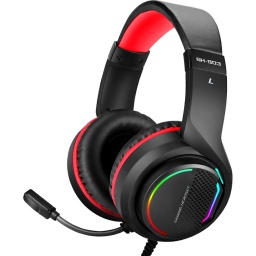 AURICULARES GAMING CABLEADOS CONEXION DE AUDIO USB PARA PC LUCES LED RGB GH-903 GAMER