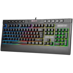 TECLADO MEMBRANA GAMER EN ESPAOL XTRIKE ME GAMING KB-508 LUCES LED RGB COLORES USB