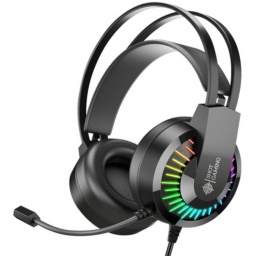 AURICULARES GAMER LUZ LED RGB USB POWER AUDIO MICROFONO USB Y JACK 3.5MM PS4 PS5 XBOX PC SHOT-GT68