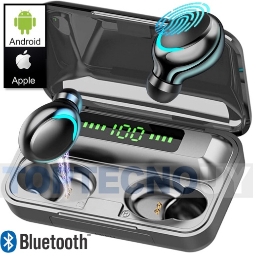 Cargador De Teléfono Celular Con Auricular Bluetooth F9-5