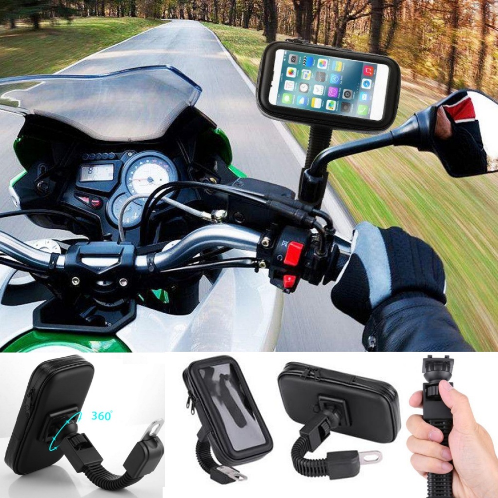 soporte para celular de moto motocicleta bicicleta impermeable