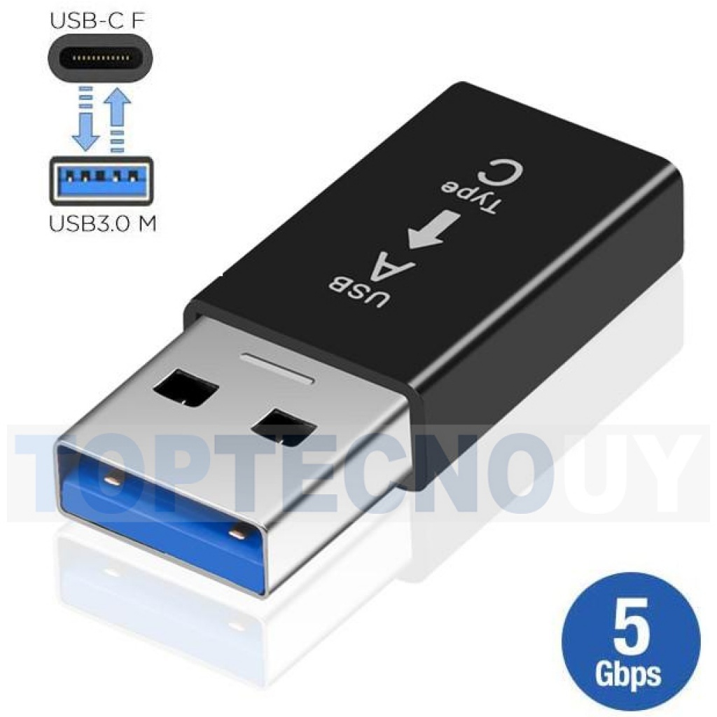 ADAPTADOR USB-C HEMBRA A USB-A MACHO - USB 3.0