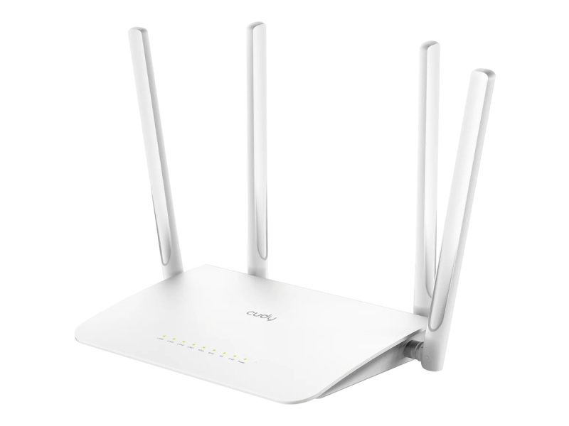 ROUTER ACCESS POINT WIFI AC1200 4 PUERTOS GIGABIT EN SWITCH 1000MBPS CUDY WR1300 4 ANTENAS 5DBI