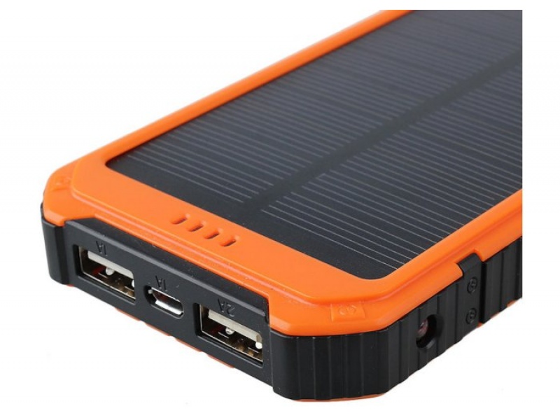 CARGADOR SOLAR POWER BANK DOBLE USB 8000 MAH