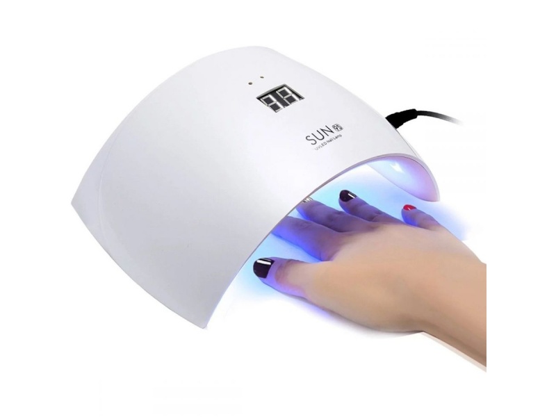 LAMPARA UV LED SECADOR ESMALTE DE UAS EN GEL 24W UVLED NAIL LAMP SAN 9S